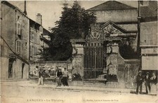 Cpa langres theatre d'occasion  Expédié en France
