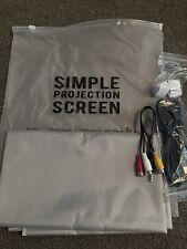Simple projection screen for sale  DARLINGTON