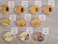 10x gedenkmünzen 70mm gebraucht kaufen  Warder