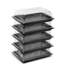 Mini bandejas de sanduíche com tampas 25cm x 18cm | Catering Eventos Buffet Festa comprar usado  Enviando para Brazil