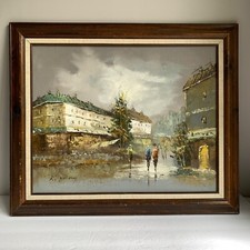 Vintage oil painting for sale  North Branch