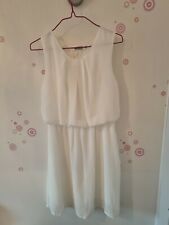 Robe blanche dentelle d'occasion  Bonnières-sur-Seine