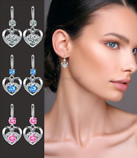 Quality heart earrings for sale  LOCHGELLY