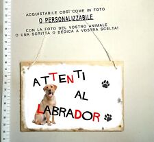 Targa attenti cane usato  Italia