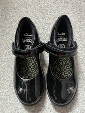 Clarks girls black for sale  LONDON