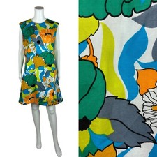 Macacão Floral Vintage Anos 60 Feminino Extra Grande Macacão Groovy Mini Vestido Scooter comprar usado  Enviando para Brazil