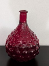 Decantador de garrafa Decantador sem rolha Deep Red Cranberry Treacle arte italiana vidro gênio  comprar usado  Enviando para Brazil
