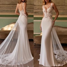 Vestido de noiva trompete moderno apliques de renda pérolas sem mangas espartilho vestido de noiva comprar usado Vestido de noiva trompete moderno apliques de renda pérolas sem mangas espartilho vestido de noiva comprar usado  Enviando para Brazil