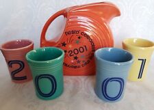Conjunto de jarros e 4 copos Fiesta 2001Third Millennium por Homer Laughlin RARO ESTADO PERFEITO, usado comprar usado  Enviando para Brazil