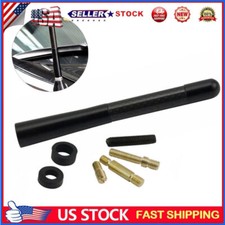 Antena de carro 4,7" fibra de carbono rádio antena FM kit preto parafuso universal EUA quente comprar usado  Enviando para Brazil