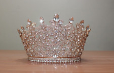 Coroas de cabelo de casamento cristais noiva ouro rosa tiaras para noiva comprar usado  Enviando para Brazil