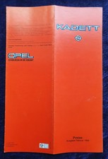 Pel kadett preisliste gebraucht kaufen  Vechta