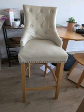 Faux leather beige for sale  LONDON