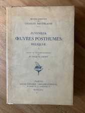 Oeuvres charles baudelaire. d'occasion  Montluçon