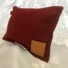 Bolsa Hermes Flat Bora Bora linda bolsa de mão de fuga vinho tinto algodão usada comprar usado  Enviando para Brazil