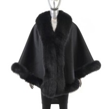 Black cashmere cape for sale  Mc Lean