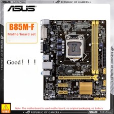 Kit de placa-mãe ASUS B85M-F LGA 1150 DDR3 Intel B85 16GB micro ATX USADO, usado comprar usado  Enviando para Brazil