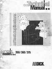 AB DICK 350 360 375 Serviço e Manual Técnico VERSÃO EM PDF comprar usado  Enviando para Brazil