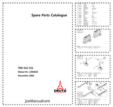 Deutz TBD 616 V16 Katalog części silnika PDF na sprzedaż Deutz TBD 616 V16 Katalog części silnika PDF na sprzedaż  PL