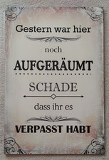Schild gestern aufgeräumt gebraucht kaufen  Sonneberg