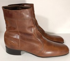 Botas de bezerro vintage de couro marrom camelo dourado biqueira arredondada tamanho 13 medidas 12 1/2” comprar usado  Enviando para Brazil