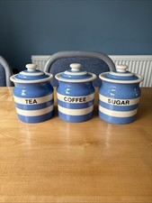Green cornishware tea for sale  CONSETT
