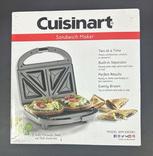 Sanduicheira dupla Cuisinart grelha elétrica antiaderente [WM-SW2N1] (NOVA - CAIXA ABERTA) comprar usado  Enviando para Brazil