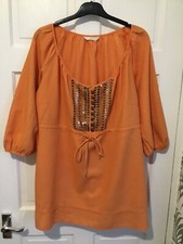 Orange linen beaded for sale Orange linen beaded for sale  SOUTHEND-ON-SEA