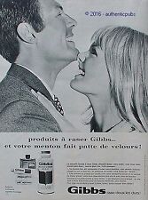 1967 gibbs advertisement d'occasion  Expédié en Belgium