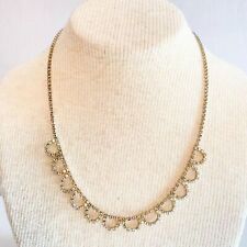 Conjunto de canais de colar de strass Act II pedra transparente formando laços gancho fecho comprar usado  Enviando para Brazil