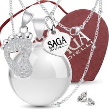 SAGA GIOIELLI® bola de grossesse collier appelle anges pied avec cristaux comprar usado  Enviando para Brazil