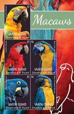 Usado, Union Island 2021 - Araras papagaios pássaros - Folha de 5 selos - MNH comprar usado  Enviando para Brazil