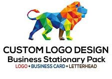 DESIGN DE LOGOTIPO COMERCIAL PERSONALIZADO + Cartão de visita e cabeçalho de carta grátis | Marca comprar usado  Enviando para Brazil