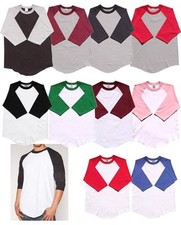 Nova Camiseta Jersey Raglan Manga 3/4 P-2XL Simples Baseball Nova Masculina Feminina comprar usado Nova Camiseta Jersey Raglan Manga 3/4 P-2XL Simples Baseball Nova Masculina Feminina comprar usado  Enviando para Brazil