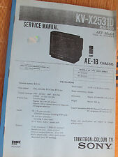 Sony Service Manual KV-X2531D RM-689, używany na sprzedaż  PL