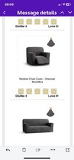 Menotti grey sofa for sale  BANFF