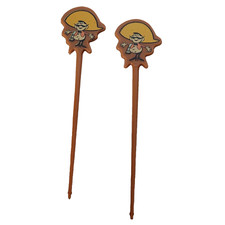 2 palitos vintage Senor Pico Swizzle agitador de bebidas restaurante Japão 1966 bar comprar usado  Enviando para Brazil