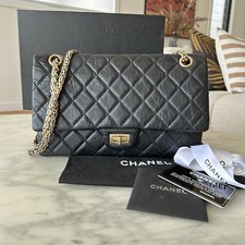 Reedição CHANEL 2,55 preto e dourado  comprar usado  Enviando para Brazil