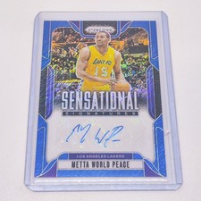 Usado, 2024-25 Panini Prizm Sensational Signatures Auto Azul METTA WORLD PEACE /25!! comprar usado  Enviando para Brazil