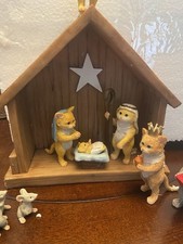 Cat nativity set for sale  Arlington