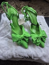 Zara green heels for sale  MANCHESTER