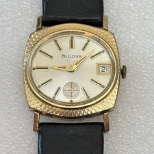 Raro Vintage Bulova Date King Relógio Mecânico Masculino Tom Dourado 1967 Neo - Funciona comprar usado  Enviando para Brazil