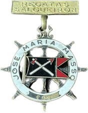 1957 medalla de bronce y esmalte de Regatas Salgueiron, José María Masso comprar usado  Enviando para Brazil