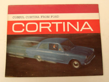 Folheto desdobrável vintage original Ford Consul Cortina Mk1 c1962 comprar usado  Enviando para Brazil