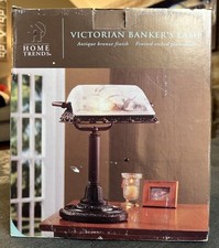 Abajur de mesa vintage bronze banqueiros vidro gravado geada abajur inclinável tendências para casa comprar usado  Enviando para Brazil