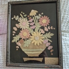 Arte floral de feltro prensado assinada e datada de 1931 de junho Alcorão Miles School Cleveland comprar usado  Enviando para Brazil