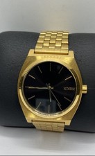 Relógio masculino Nixon "Minimal" Time Teller 37mm WR100M mostrador preto aço inoxidável, 89g comprar usado  Enviando para Brazil
