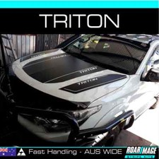 Kit AM combo BONNET decalque listras ajuste 2015-2018 MITSUBISHI Triton adesivo MQ 4x4, usado comprar usado  Enviando para Brazil