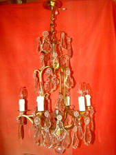 Lustre bronze cristal d'occasion  Saint-Quentin