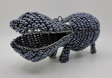 Handcrafted beaded hippo for sale  ROTHERHAM